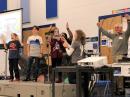 The "Wow! Factor: Excited participants cheer at Antietam Elementary School in Virginia last December as they make contact with NA1SS on the International Space Station.